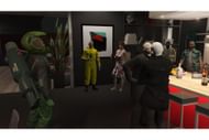 Michael De Santa with various other characters provided with the mod (Image via GTA5 Mods)